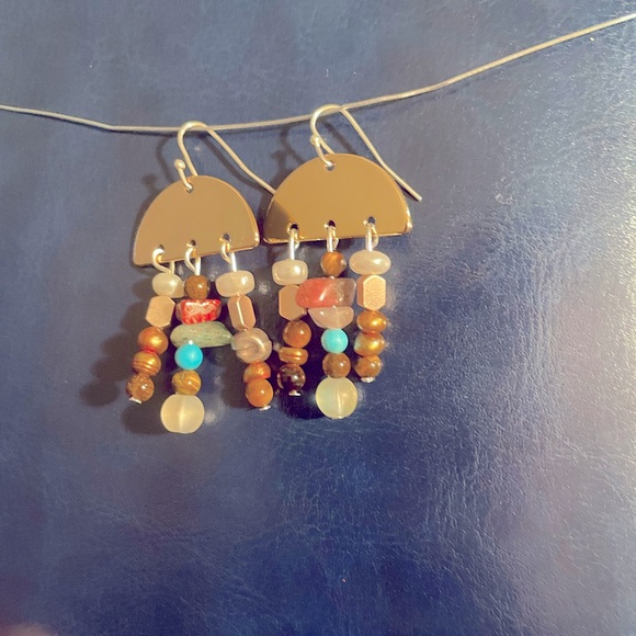 Boho dangle earrings - Picture 2 of 2